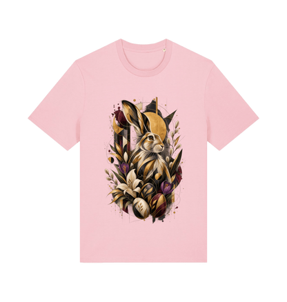 Cotton Pink Printed T-shirt Front