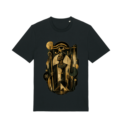 Black Printed T-shirt Front