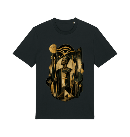 Black Printed T-shirt Front