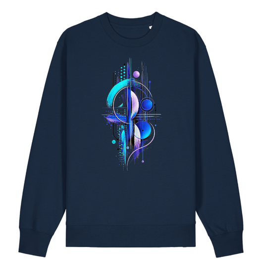 Electric Equilibrium | Unisex Abstract Graphic Sweatshirt