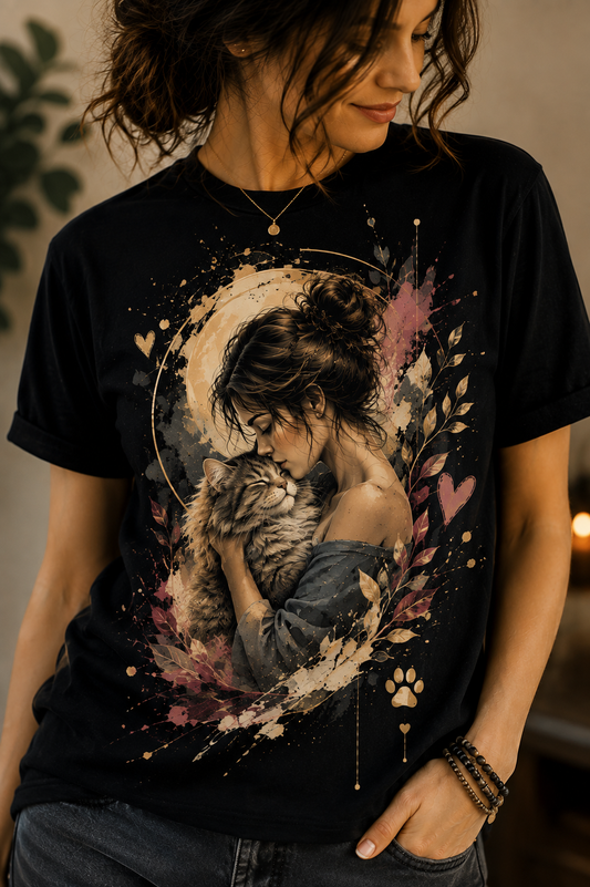 Feline Grace | Wearable Art Tee