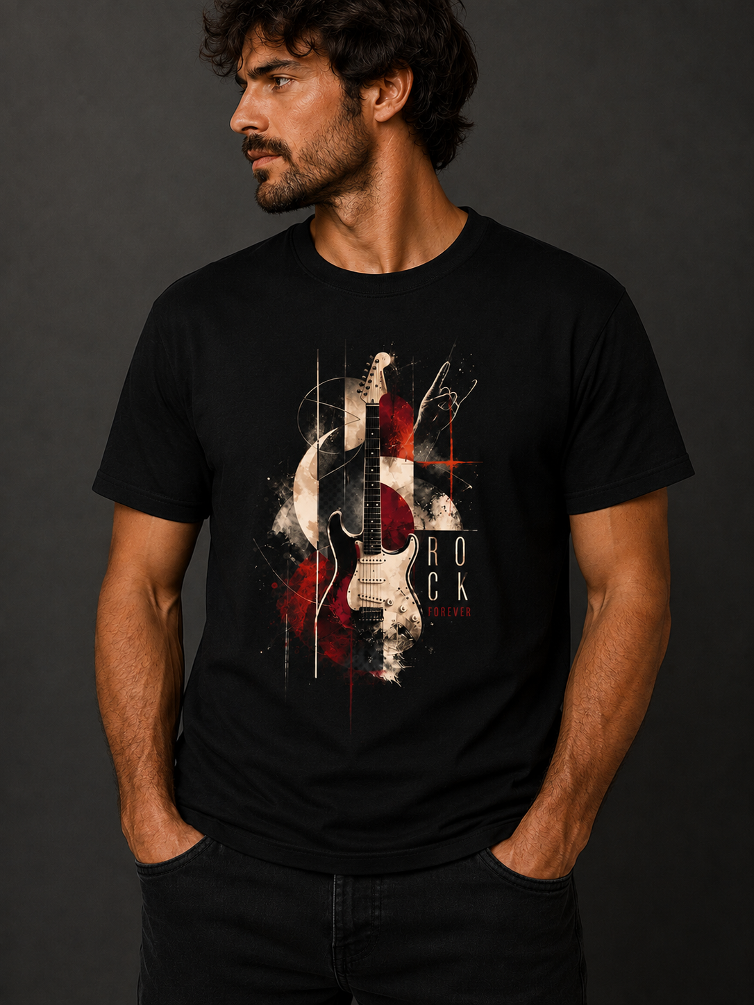 Rebel Resonance | Men's Rock Graphic T-Shirt