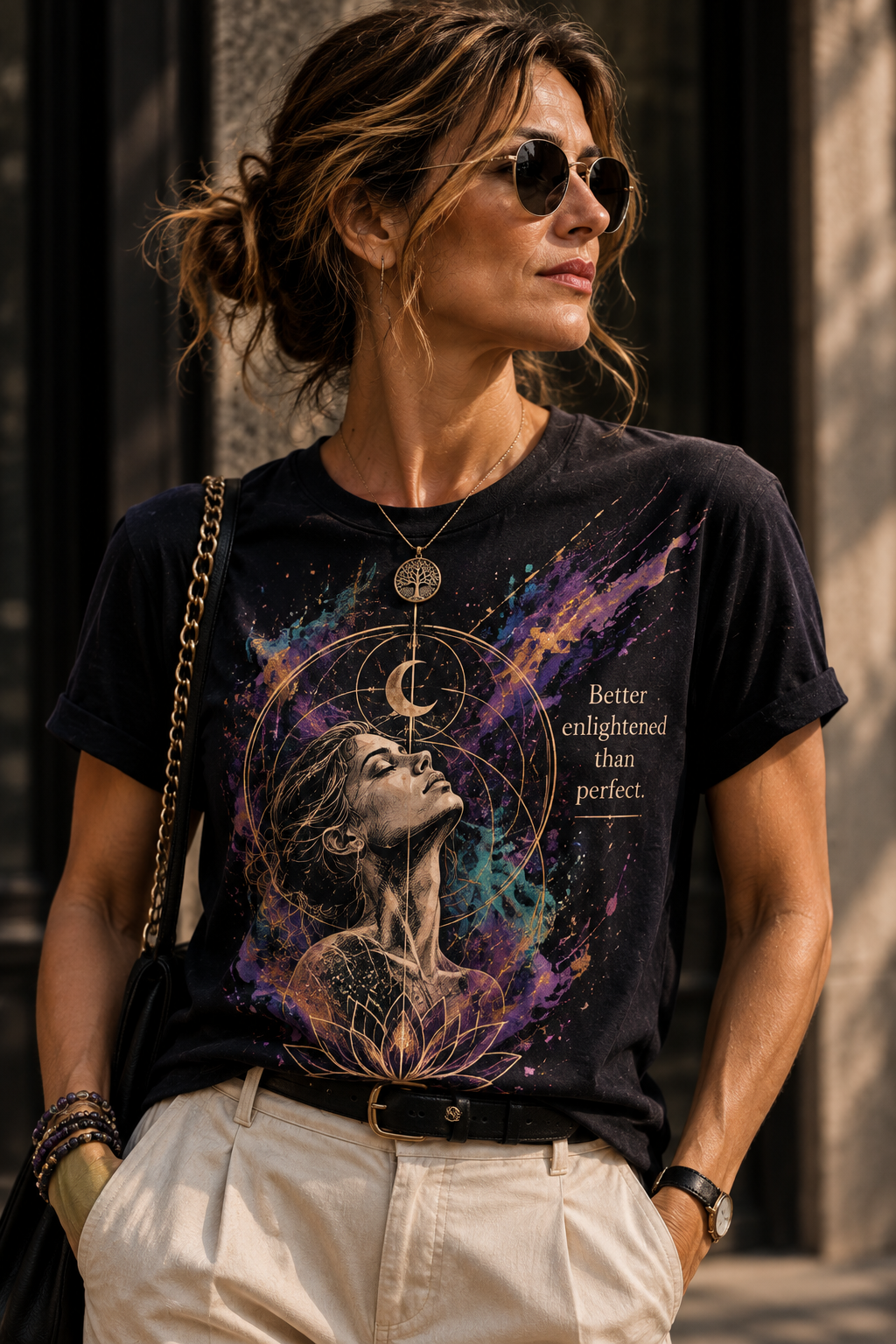 Enlightened Over Perfect | Spiritual Wearable Art