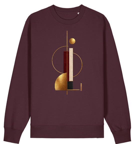 Golden Axis | Unisex Abstract Graphic Sweatshirt