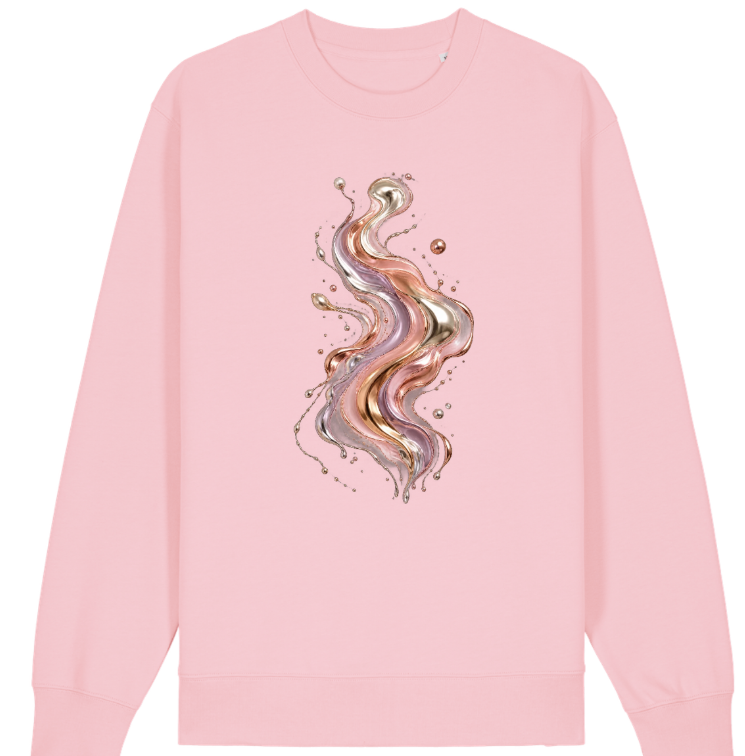 Molten Blush | Unisex Abstract Graphic Sweatshirt