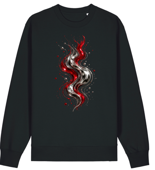 Molten Pulse | Unisex Abstract Graphic Sweatshirt